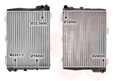 VAN WEZEL radiatorius, variklio aušinimas 03002040
